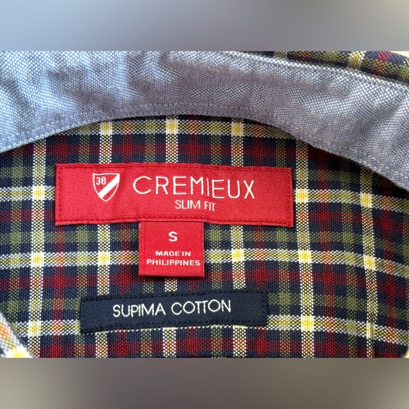 Cremieux Men's Slim Fit Button-Down Long Sleeve Shirt, Multi-Color Size Small - Picture 12 of 13